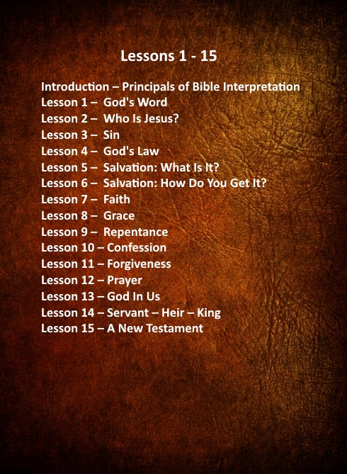 Lessons 1-15
